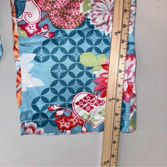 N by Natori Sakura Satin Pajama Set Sz 2X Mandarin Collar Excellent Condition - Picture 11 of 16